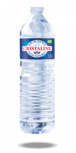 Bouteille d'eau cristalline