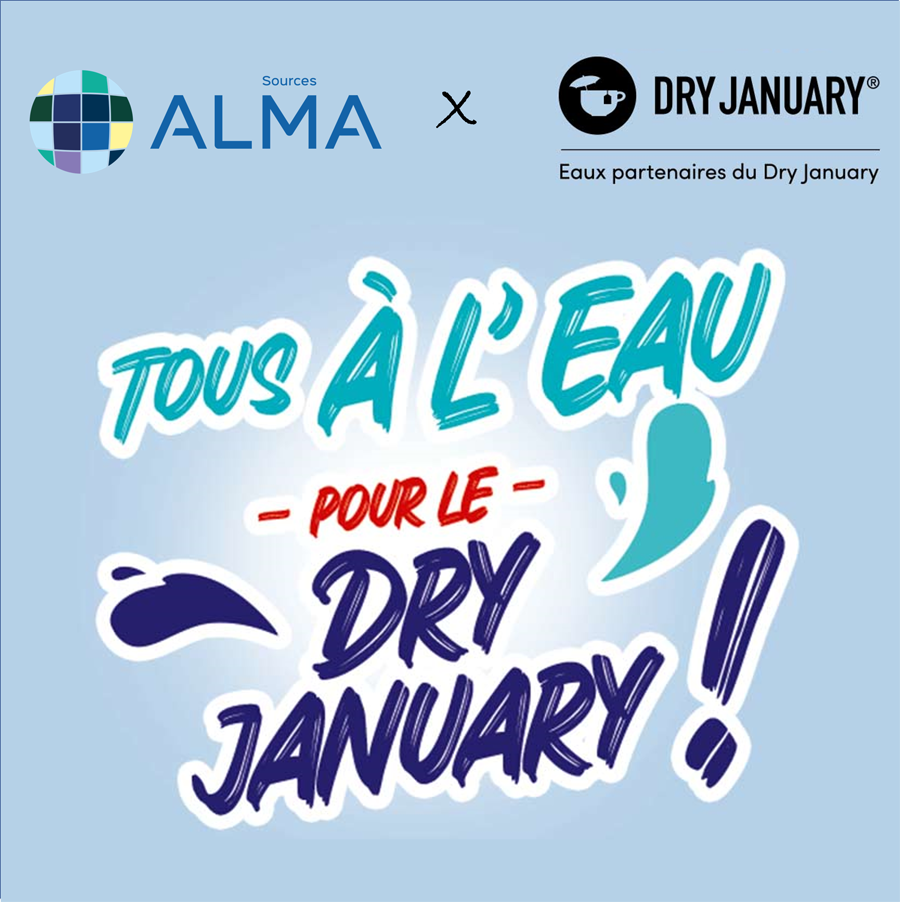 Sources Alma et ses eaux s’engagent pour le Dry January !
